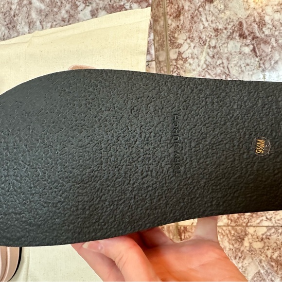 Tory Burch Kira Patent Sport Sandals in shell pink NWT - Picture 5 of 6